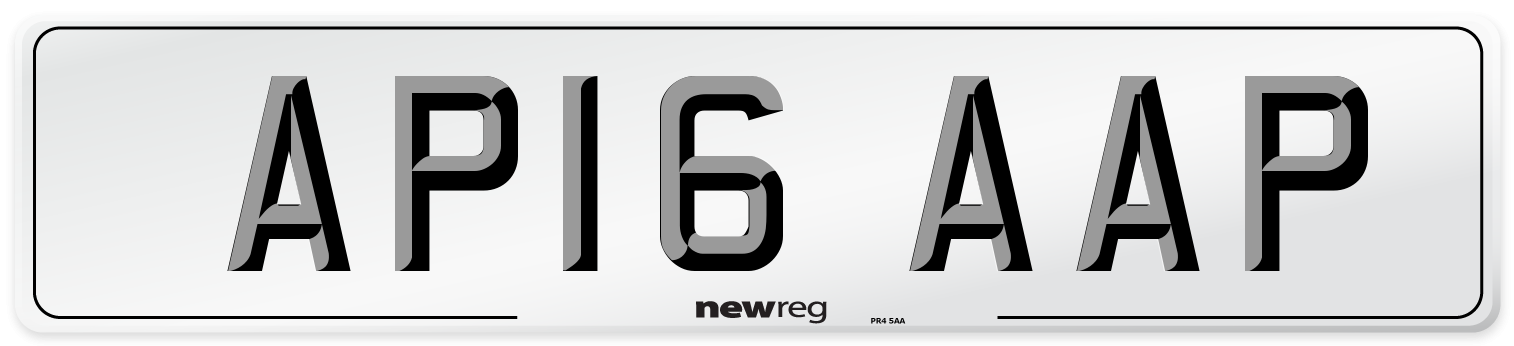 AP16 AAP Number Plate from New Reg